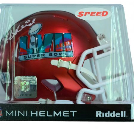 Chiefs Super Bowl LVII mini helmet signed by Head Coach Andy Reid, authenticated