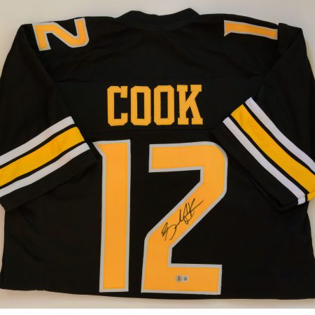 Brady Cook autographed custom black jersey, authenticated