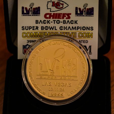 Back-to-back Superbowl Championships commemorative gold coin