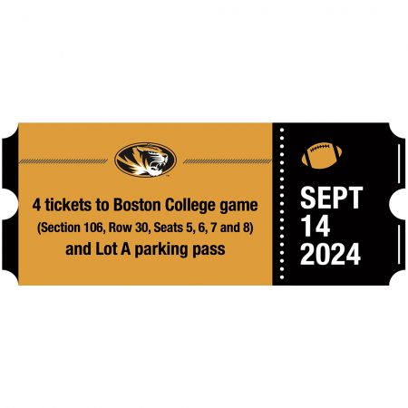 Four (4) tickets and Lot A Parking Pass to Boston College on 9/14/24