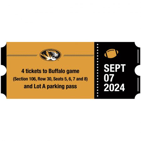 Four (4) tickets and Lot A Parking Pass to Buffalo Game on 9/7/24