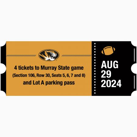 Four (4) tickets and Lot A Parking Pass to Murray State Game on 8/29/24