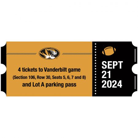 Four (4) tickets and Lot A Parking Pass to Vanderbilt game on 9/21/24